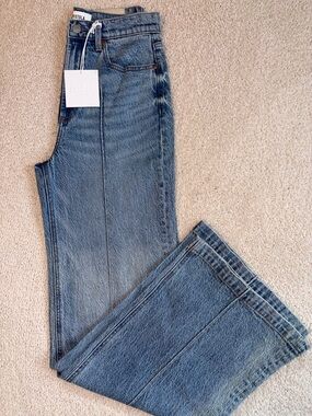 NWT Pistola Lana Pintuck High Rise, Ultra Wide Leg Jean in Cannes